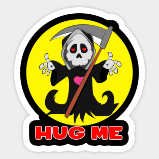 Halloween Dear Reaper Press me 2018 Sticker